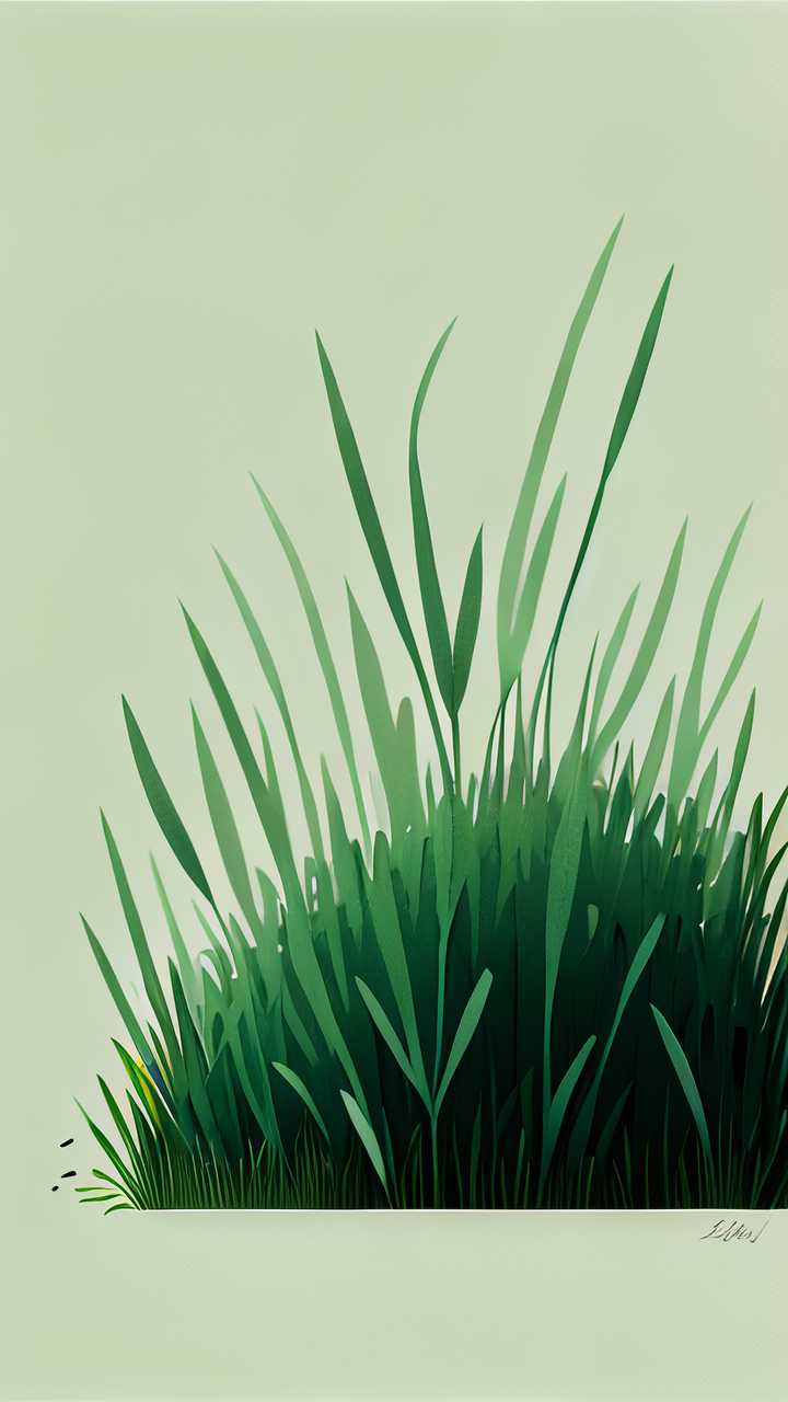 绿色小草清新