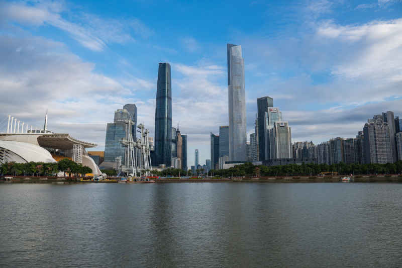 广东广州珠江新城广州东西塔