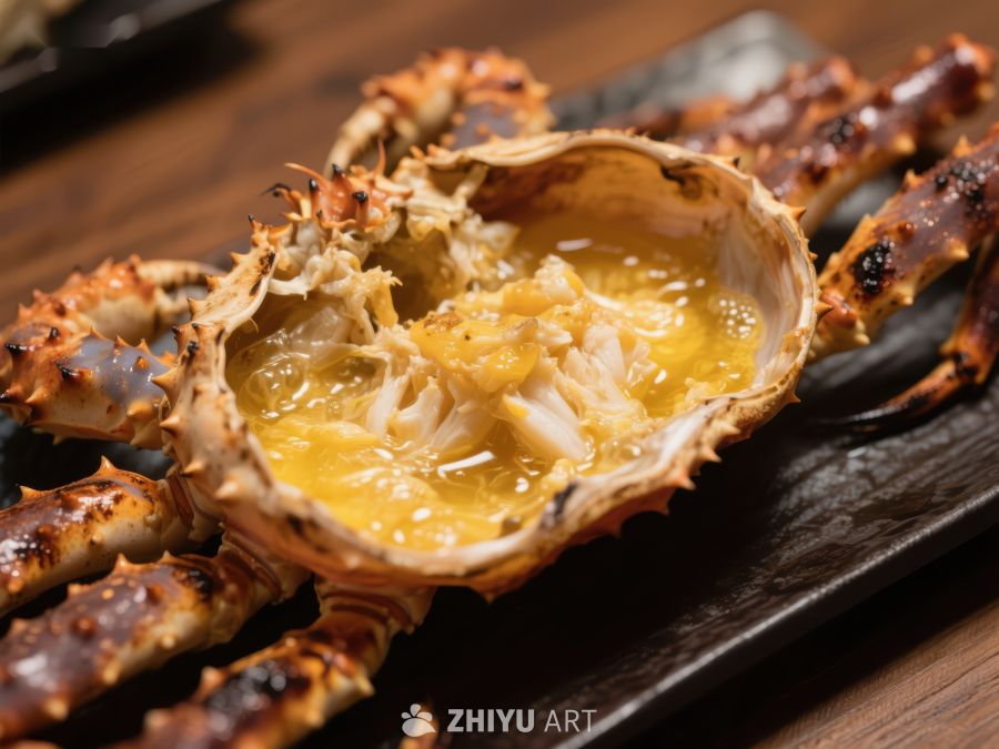 帝王蟹美食特写