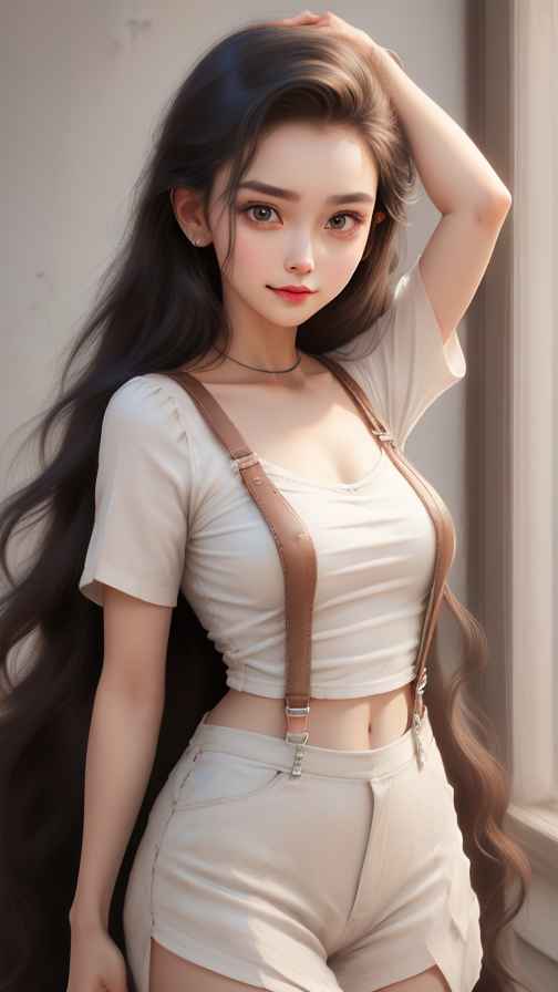 吊带高级美女