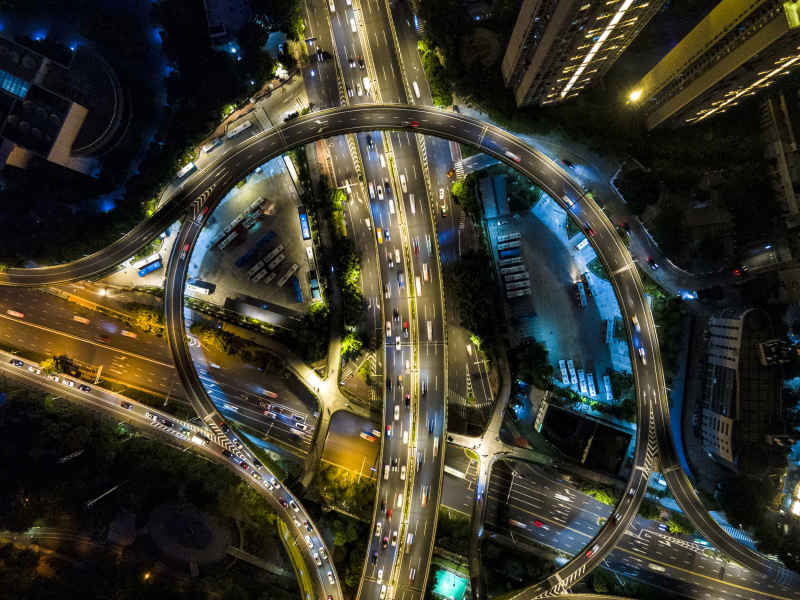 福建福州尤溪大桥航拍摄影图
