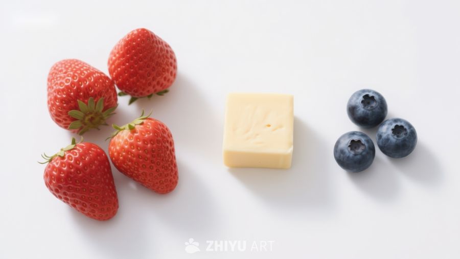 草莓、蓝莓与奶酪的清新组合 18