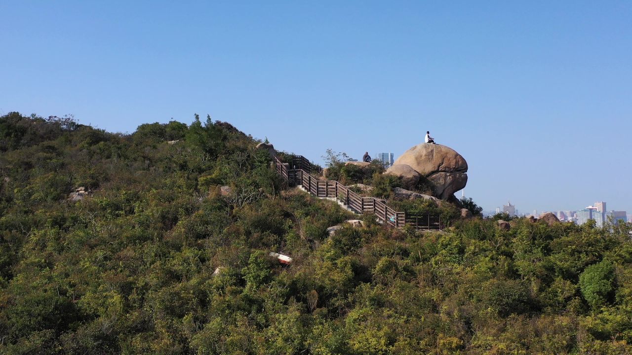 小横琴山湖航拍