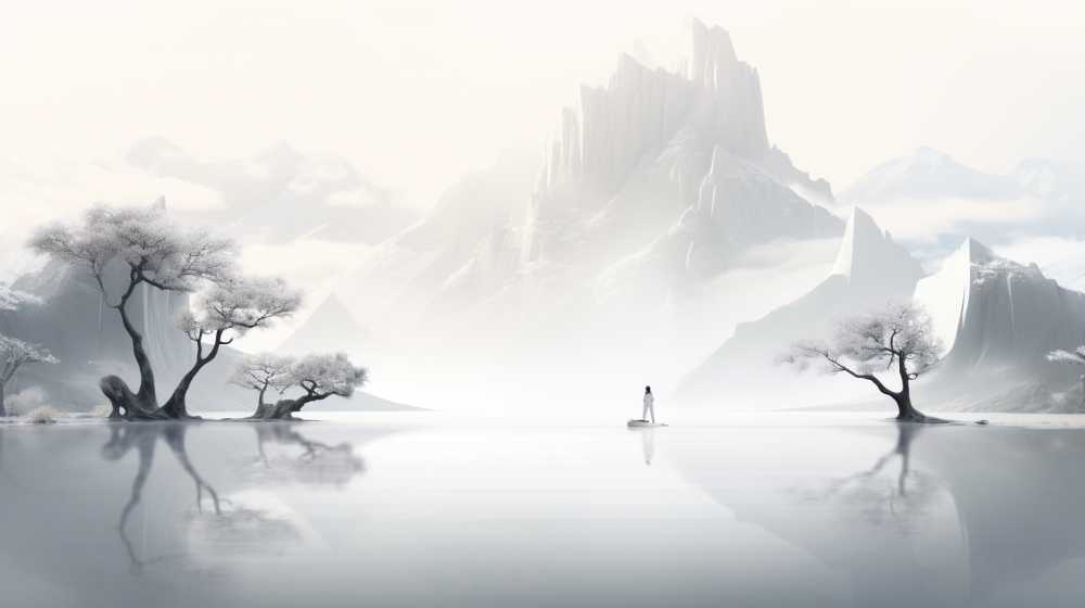 浅色背景艺术创意图