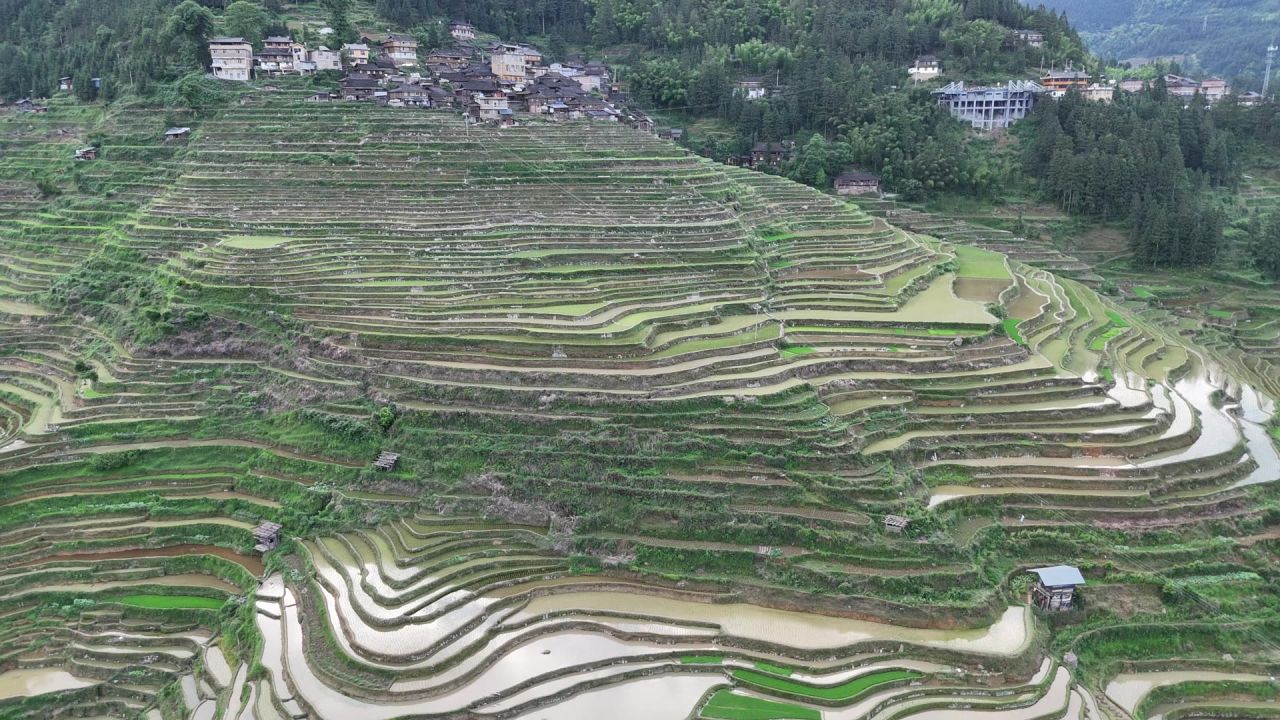 贵州网红加榜梯田航拍 5