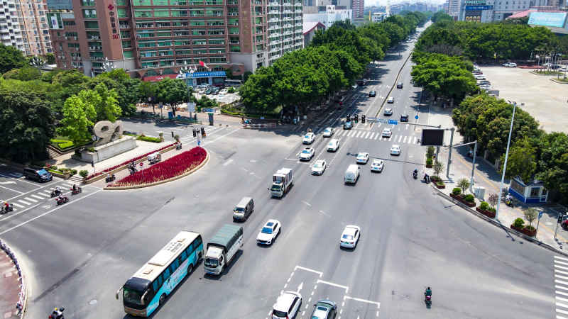 福建泉州城市风光航拍图