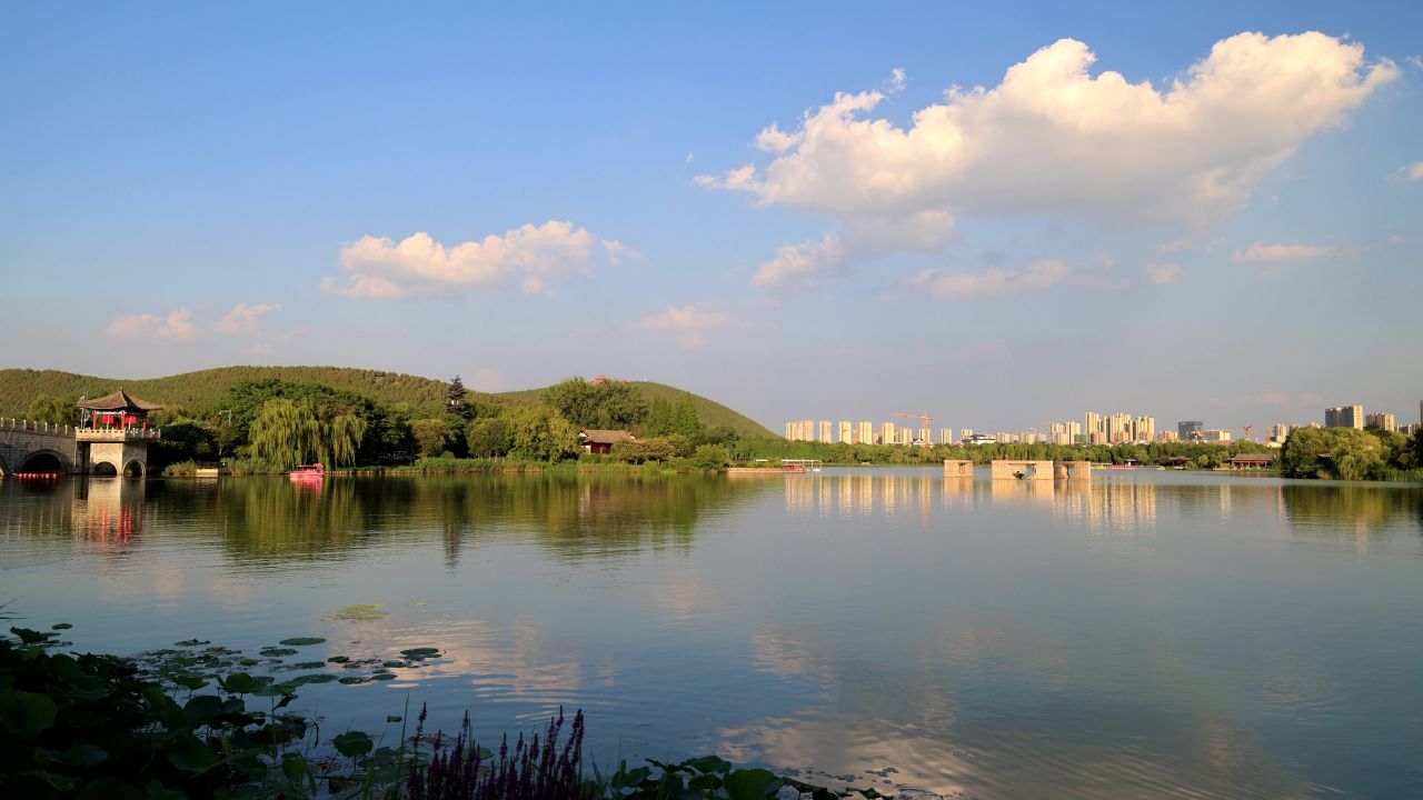 实拍8k延时风景湖光山色