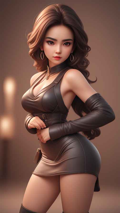 美少女皮衣系列