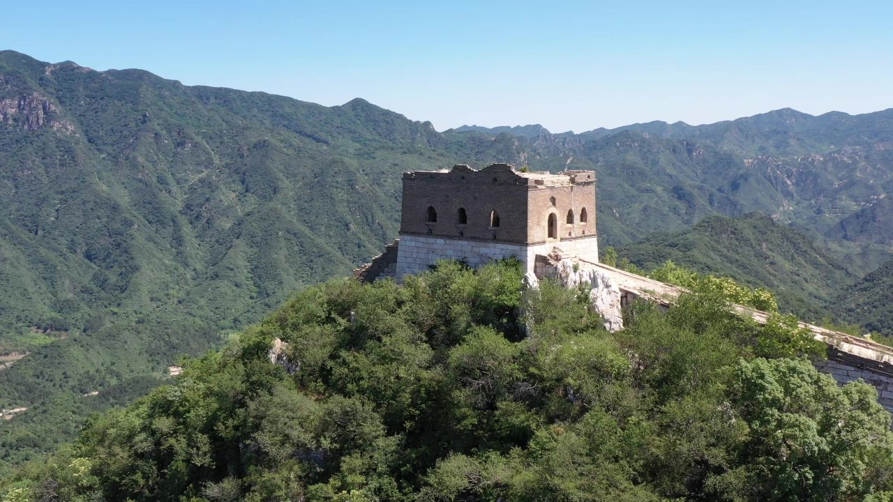 4K航拍古长城烽火台