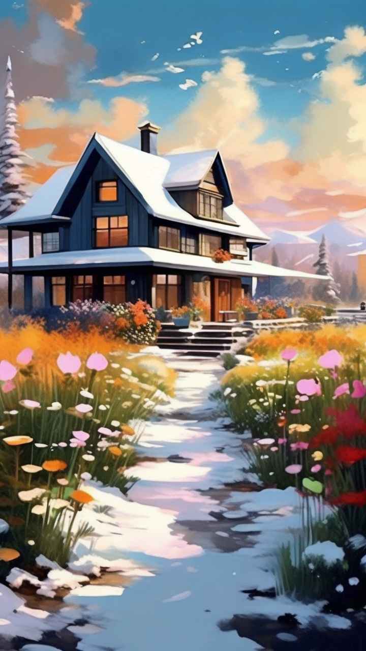 充满活力的绿洲在它的后院各种花 73