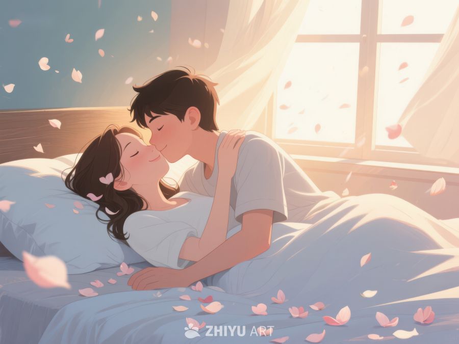 温馨床榻上的甜蜜时光 684