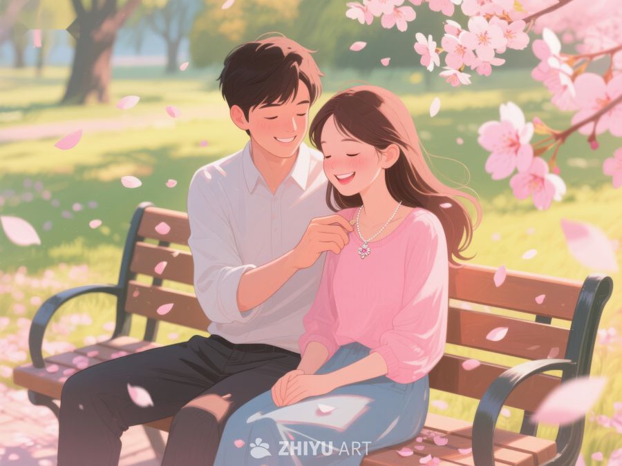 春日公园情侣温馨互动 57