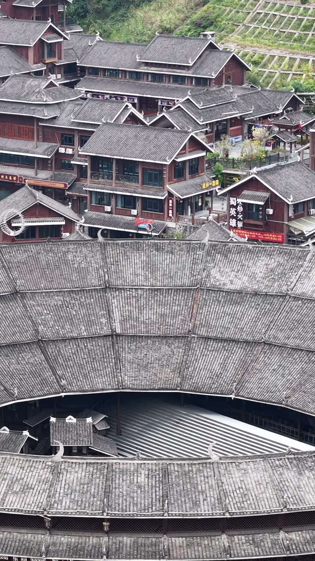 圆形围楼的静谧之美