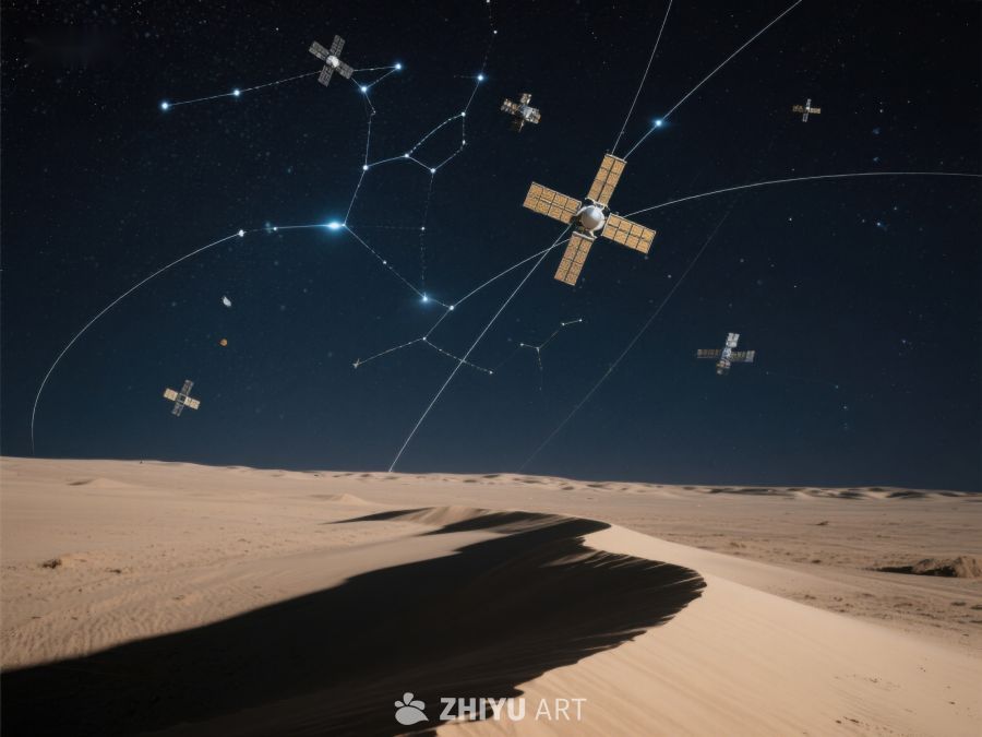 沙漠上空的卫星星座 64