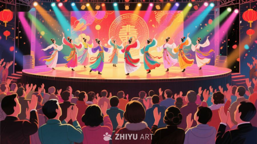 舞台表演：传统舞蹈庆祝节日 934