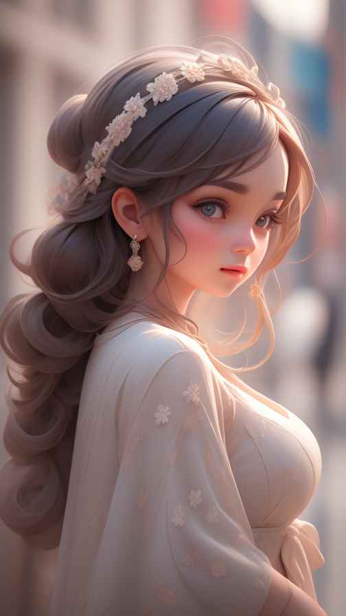 粉色女孩治愈系