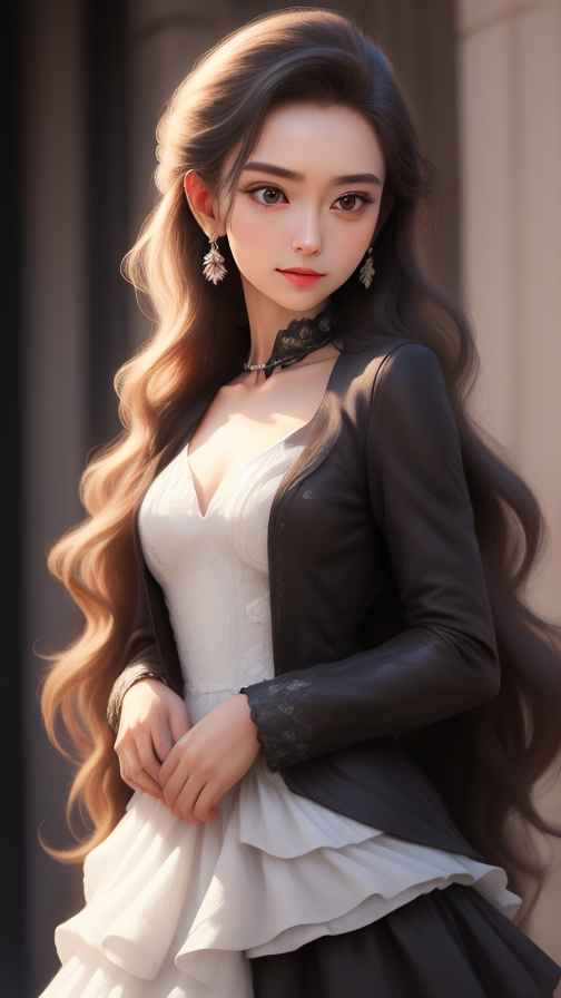 美女身材好看穿什么都好看