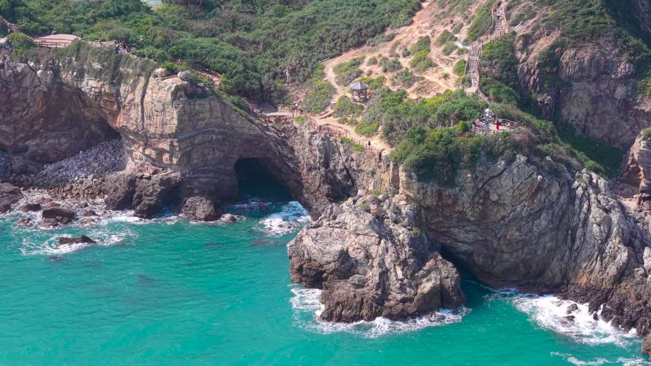深圳大鹏半岛鹿嘴山庄美人鱼洞航拍