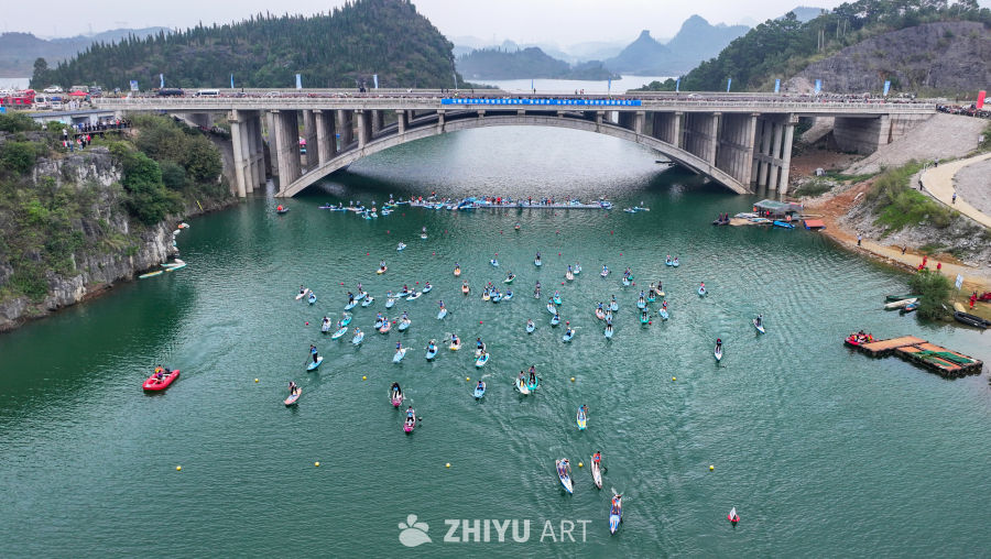 山水间桨板比赛 水上桨板运动 18
