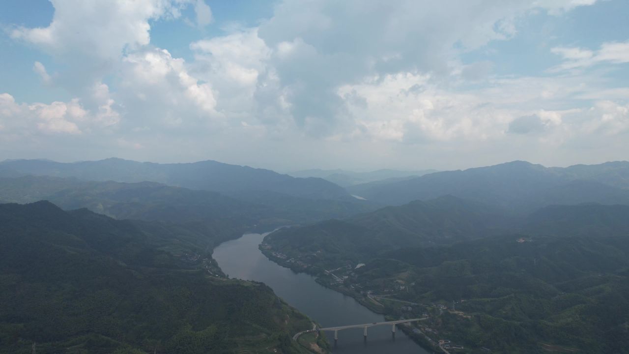 祖国青山绿水自然风光航拍 