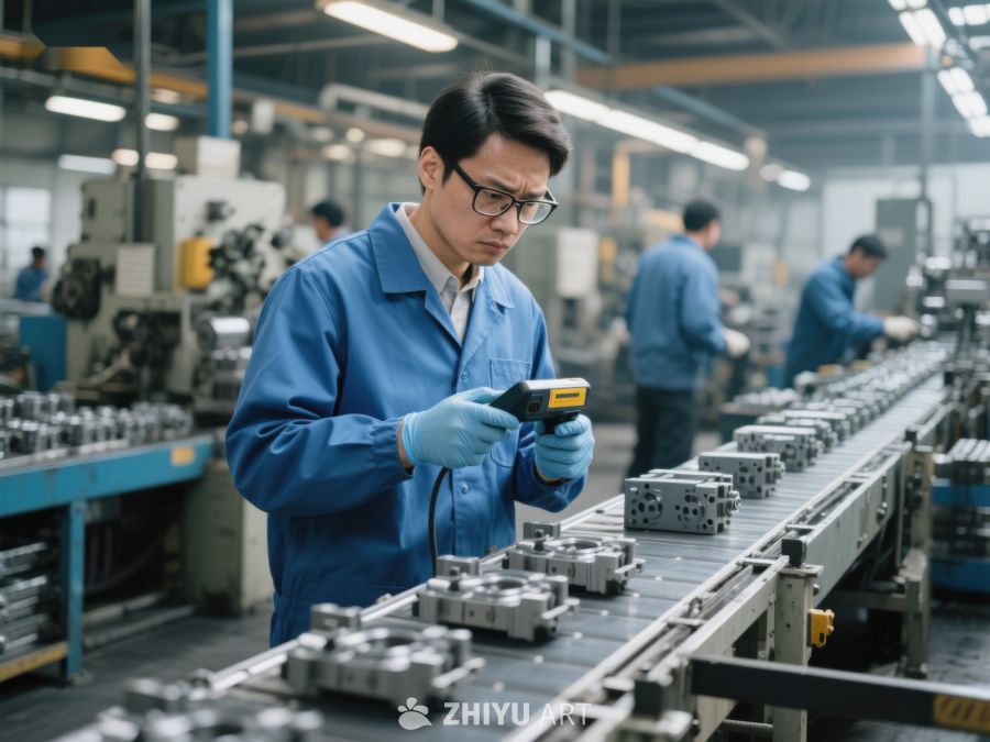 工厂工人进行产品检测 59