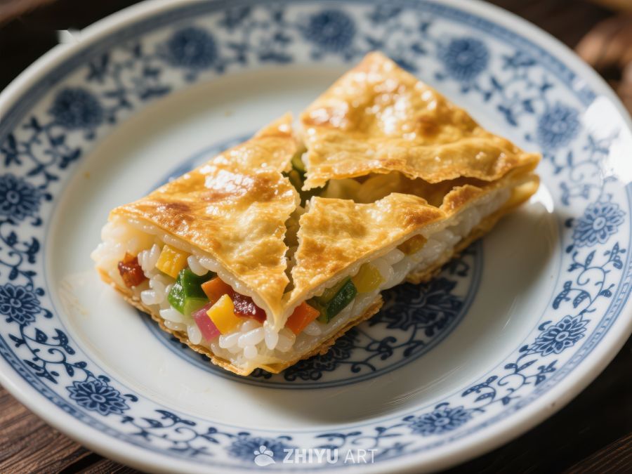 金黄酥脆的蛋包饭 476