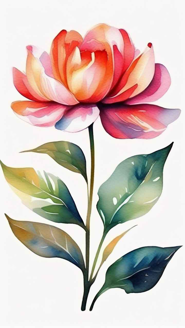 花朵植物插画背景 13