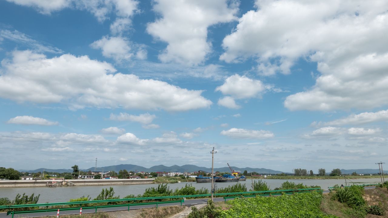 蓝天白云天空天气晴朗延时摄影 22