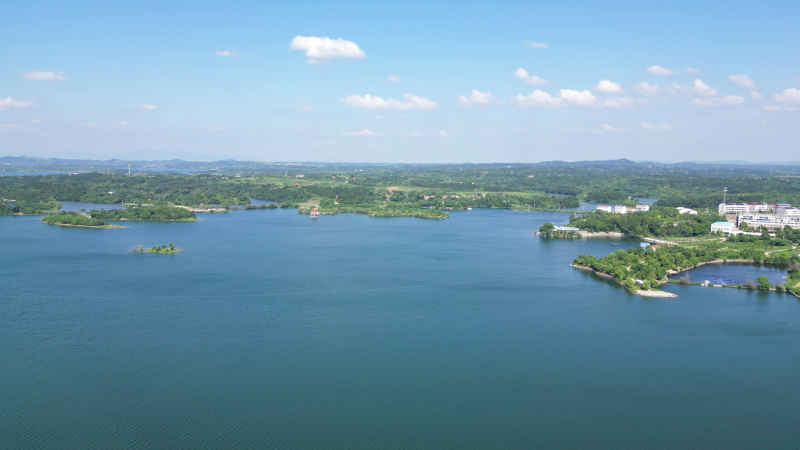  航拍湖北随州徐家河风景区4A景区