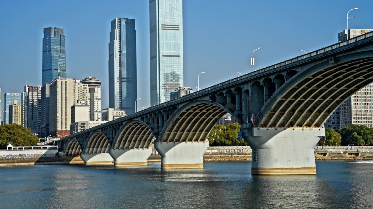 长沙橘子洲大桥实拍