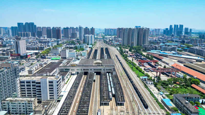 湖北襄阳城市风光旅游景区航拍摄影图 