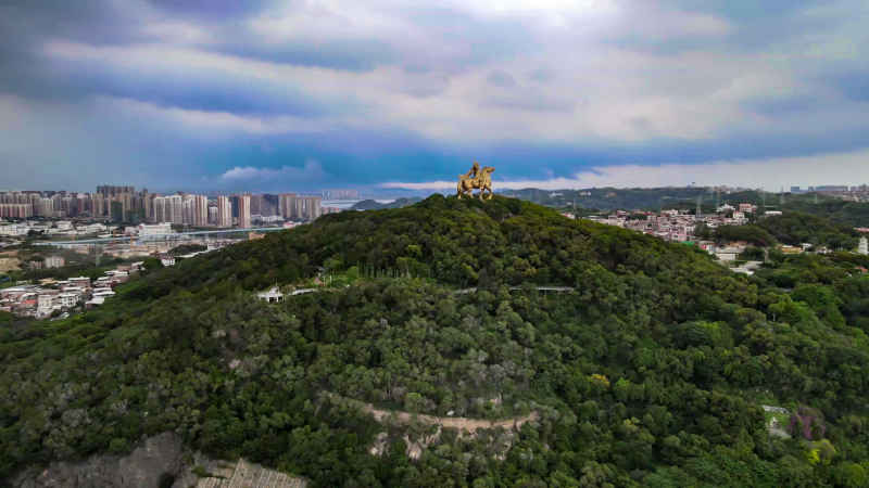 福建泉州城市风光航拍图 
