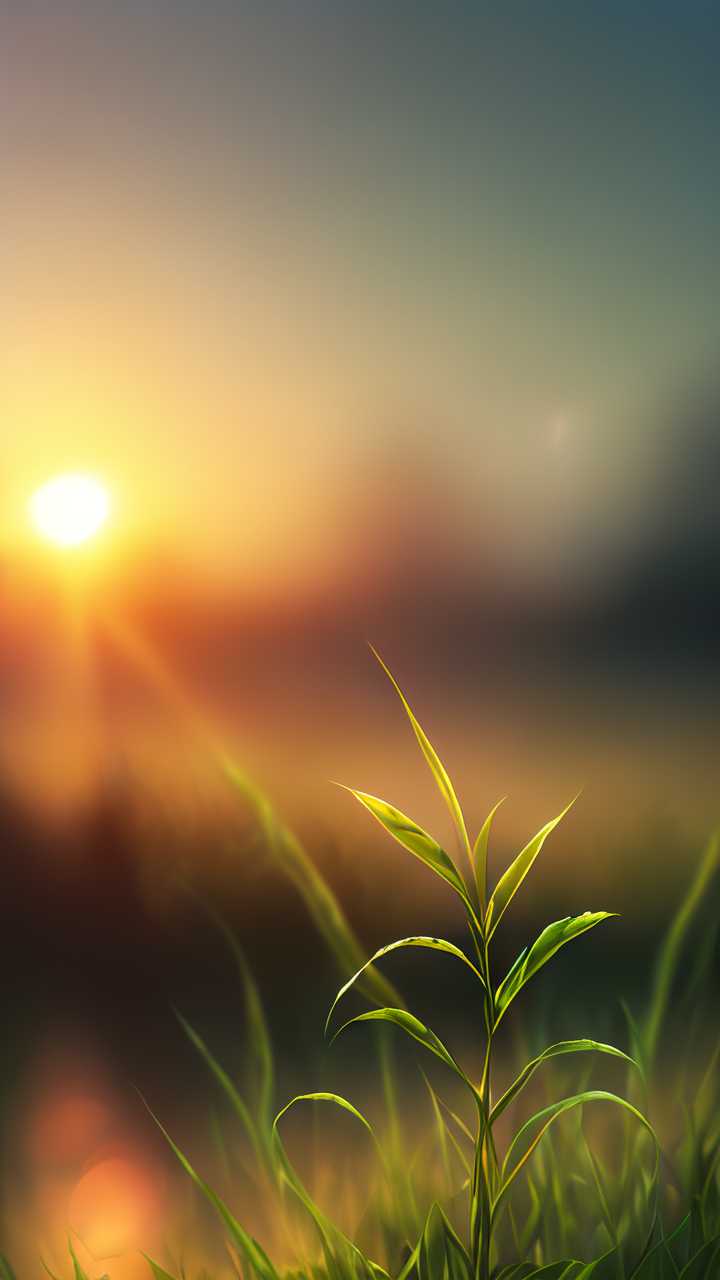 太阳下的小花小草