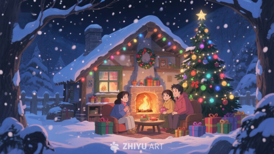 冬夜温馨圣诞小屋 81