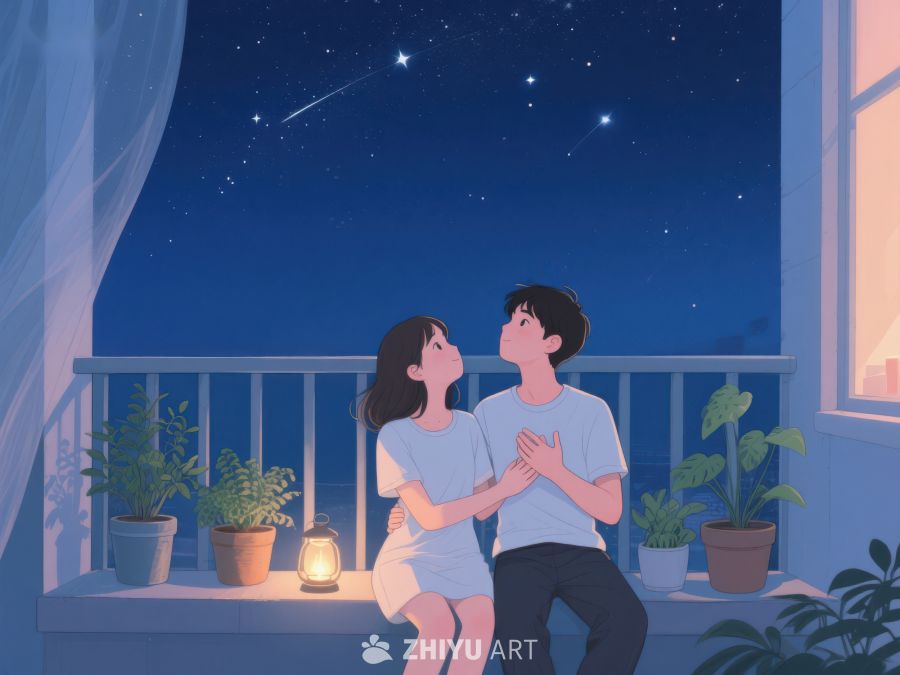夜空下的温馨时刻 1053