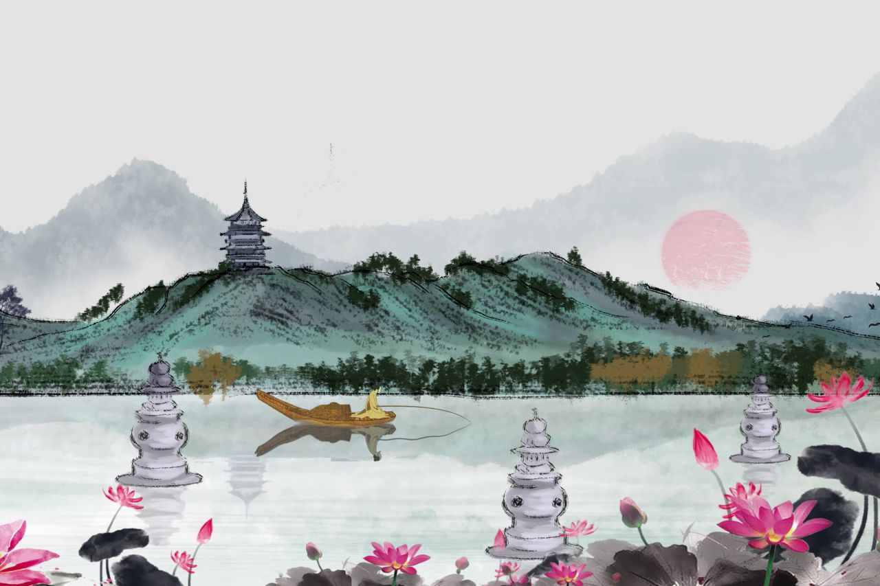 中国古风国潮穿梭推进舞蹈舞台LED背景视频素材 27