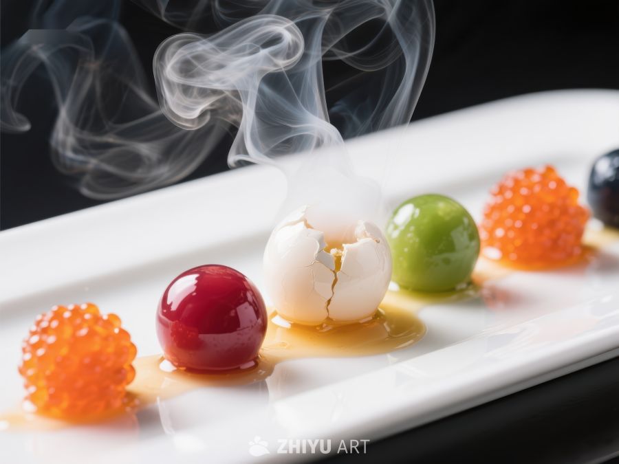 精致料理：烟雾缭绕的创意美食 516