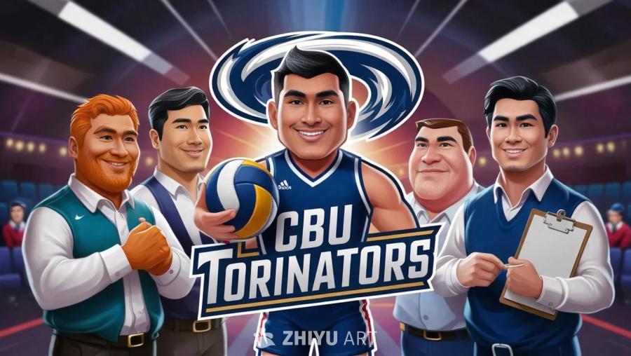 画面中呈现了排球队“CBU Torinators”