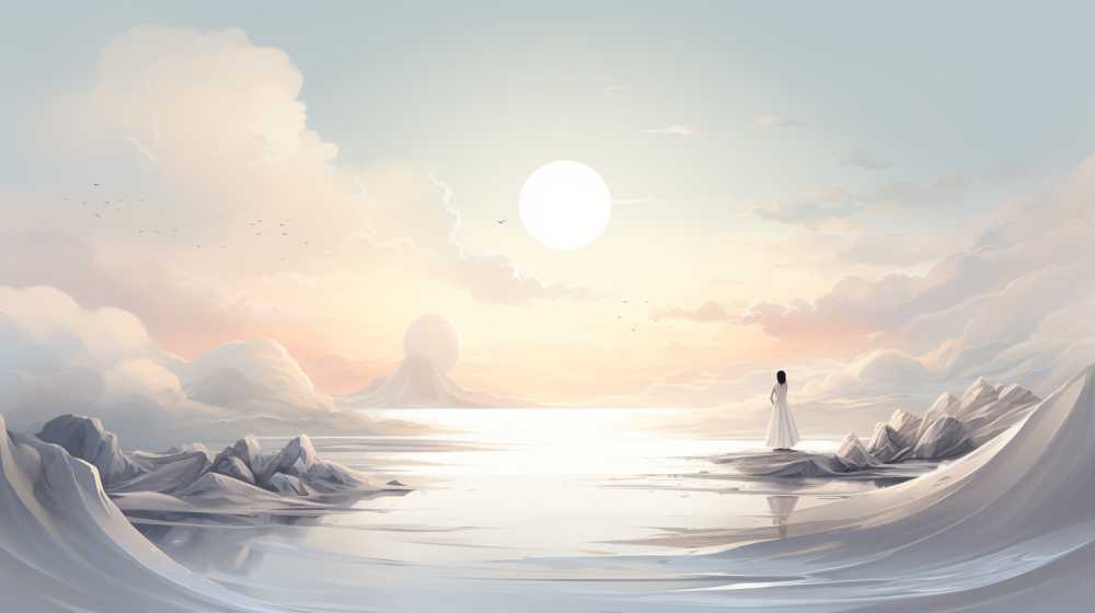 艺术浅白色唯美背景图99