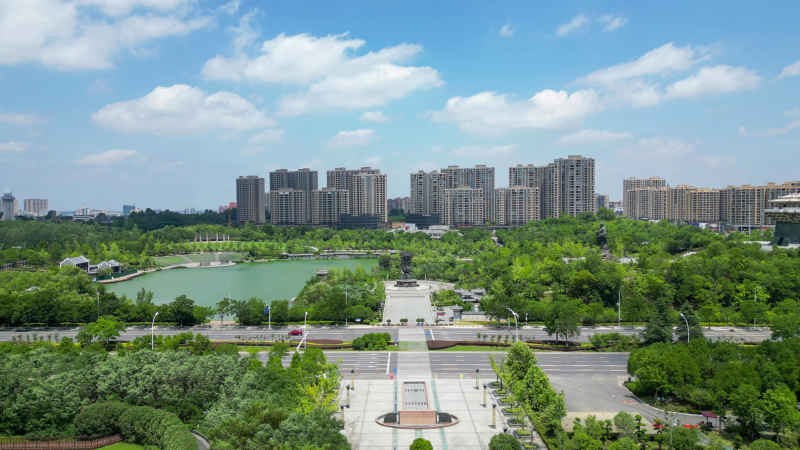  航拍湖北随州文化园4A景区 
