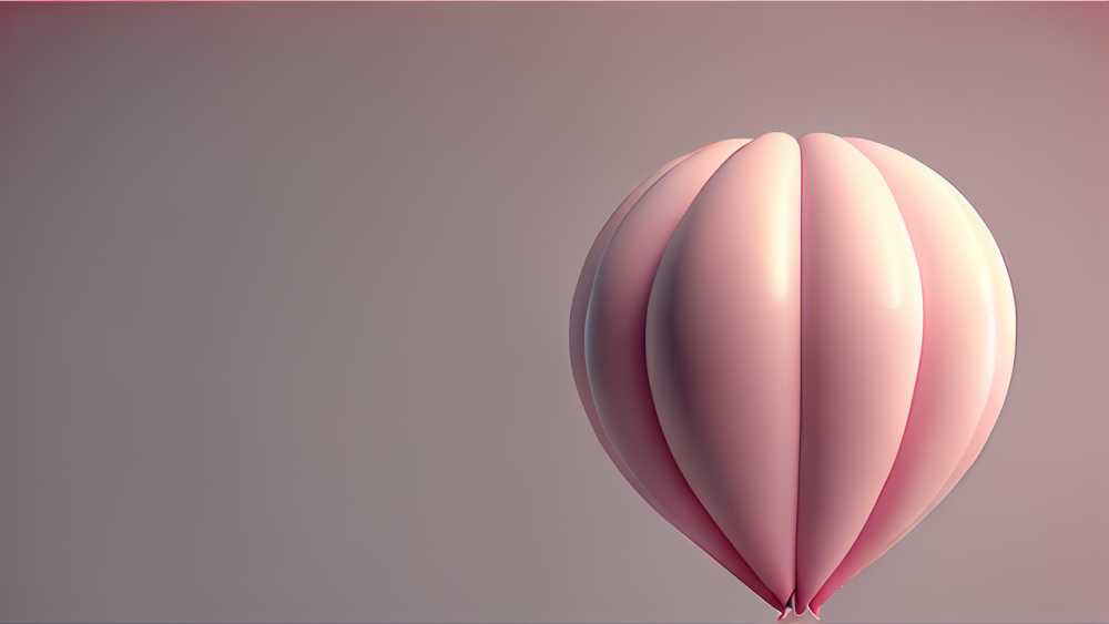 3D粉红色气球唯美