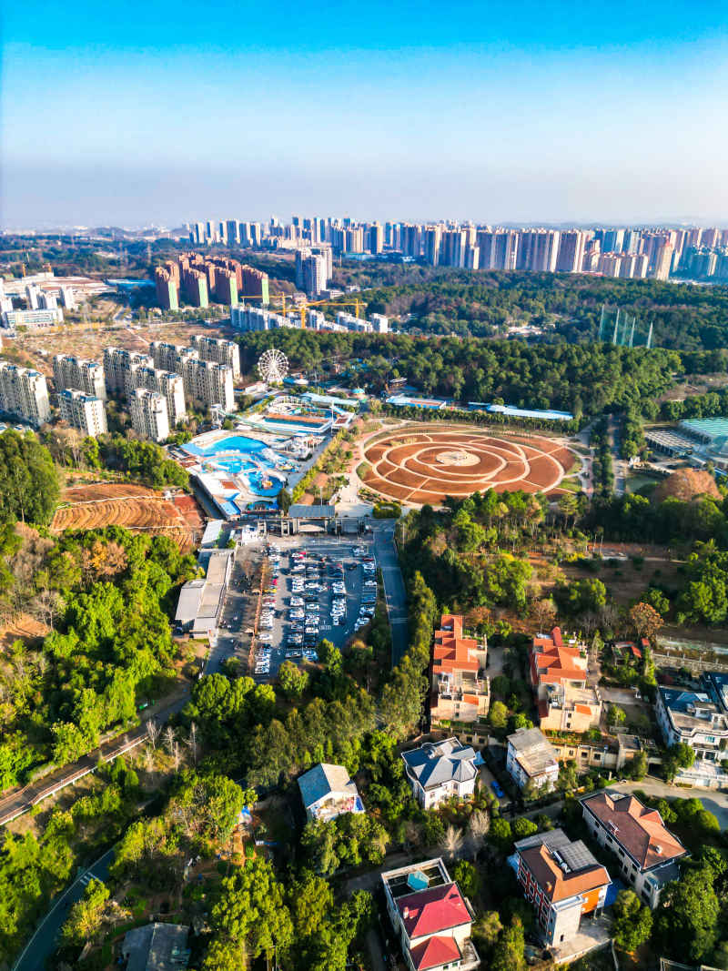 长沙城市风光交通航拍摄影图 