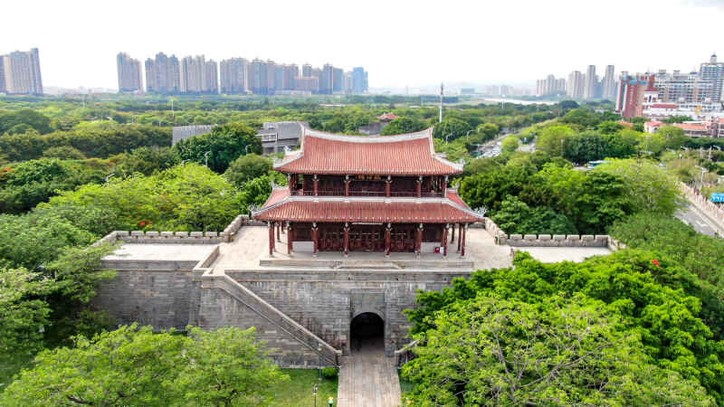 福建泉州城市风光航拍图 
