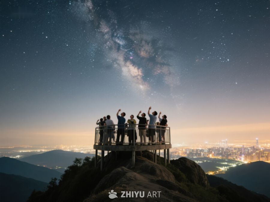 夜观星河，山顶共赏城市灯火 247