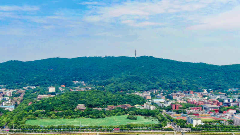 湖南长沙城市风光航拍摄影图 