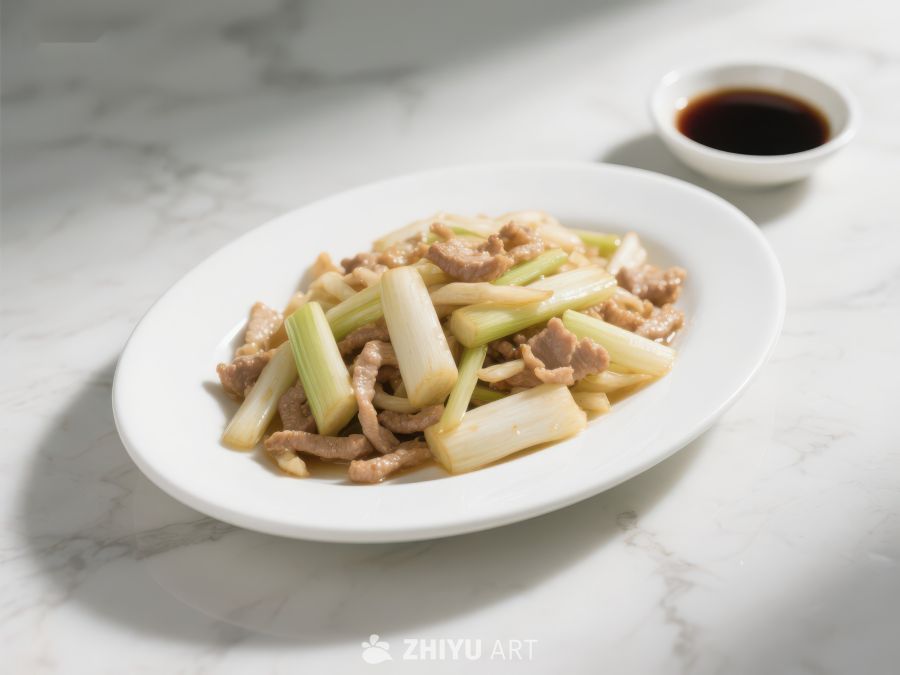 炒肉丝配芹菜，简约美食 62