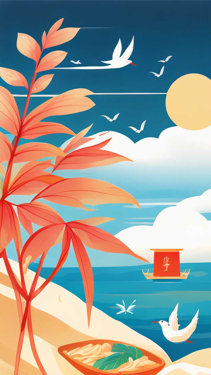 夏季插画小暑