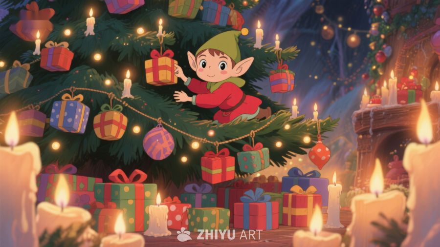 圣诞树下的小精灵 209