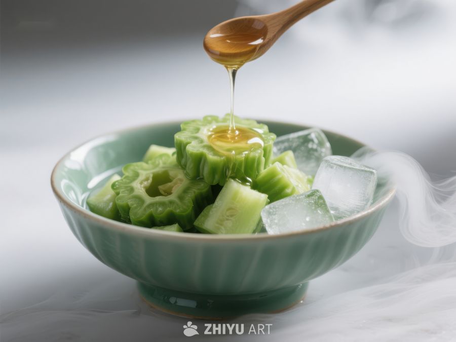 苦瓜冰块蜂蜜淋 641