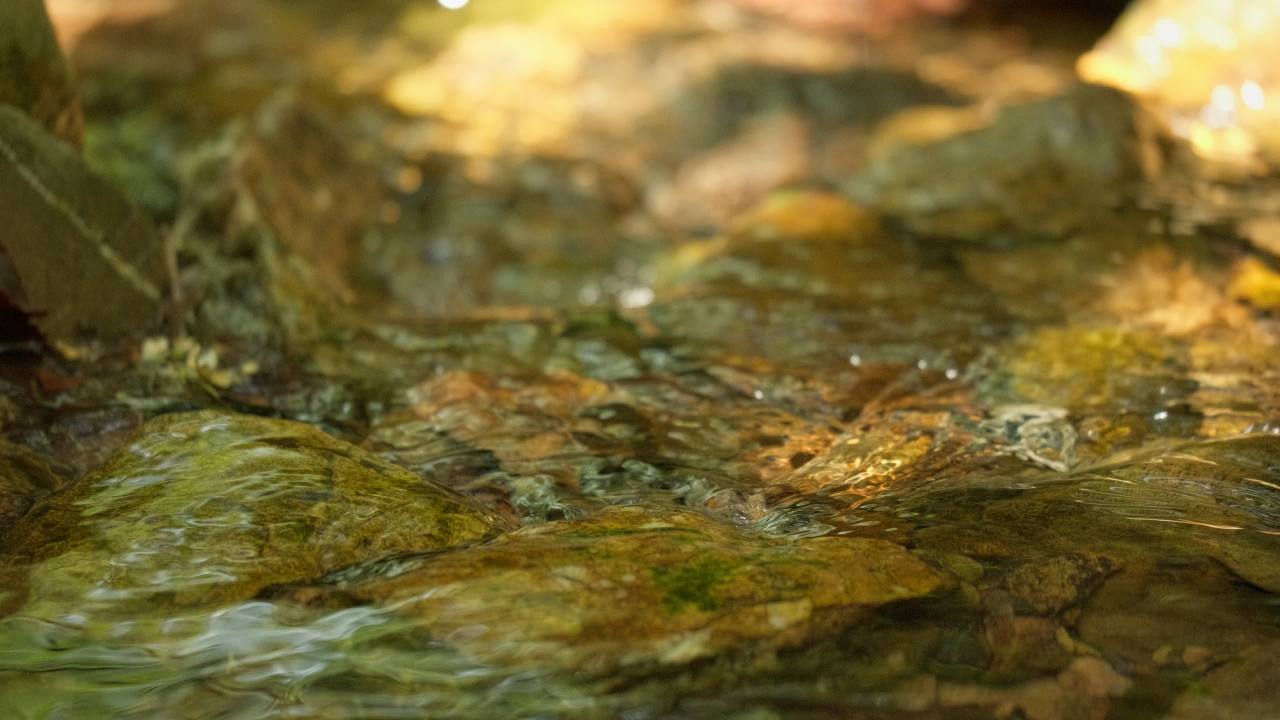 山泉水矿泉水潺潺小溪流水瀑布 17